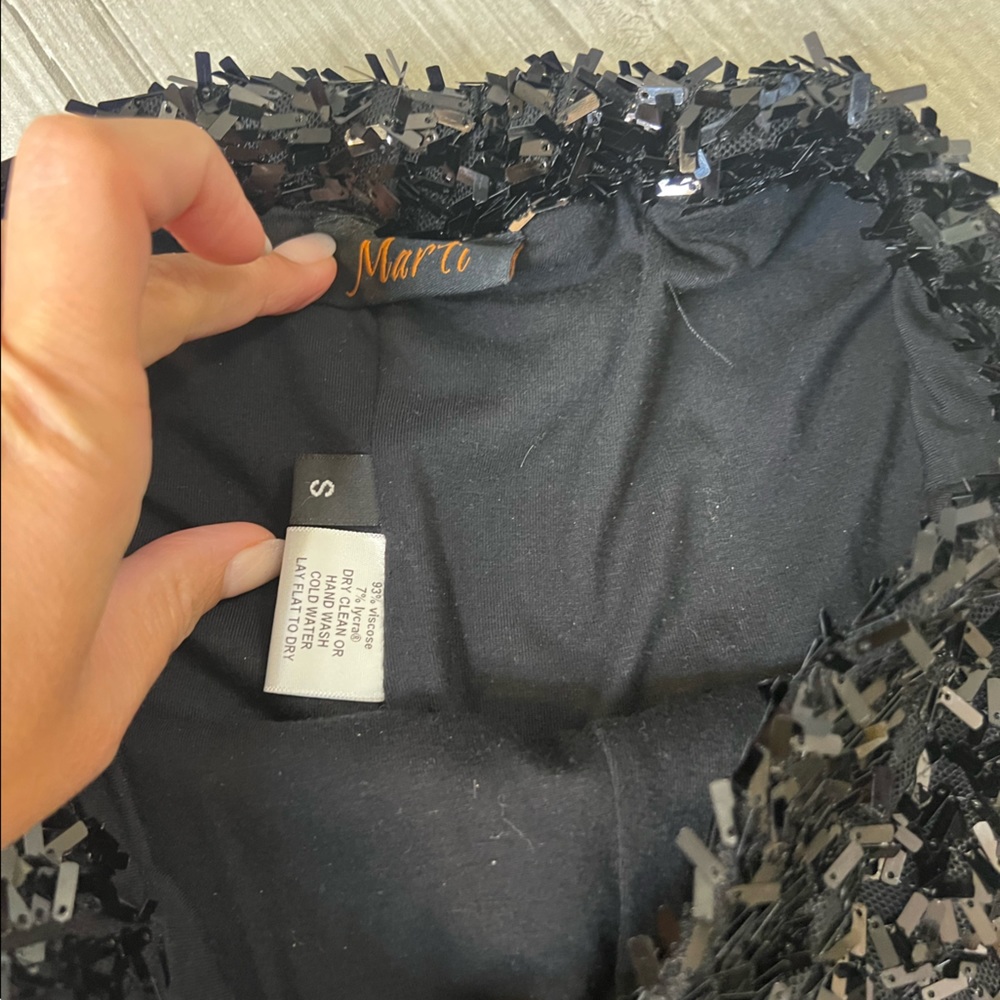 Black Sequin leggings size Small - Picture 5 of 9